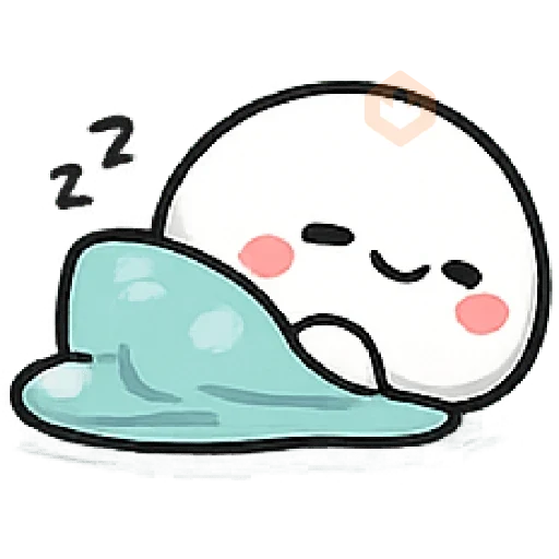 pentol putih emoji gemoy sticker 15