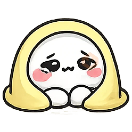 pentol putih emoji gemoy sticker 11
