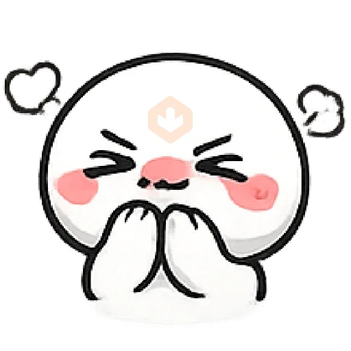 pentol putih emoji gemoy sticker 13