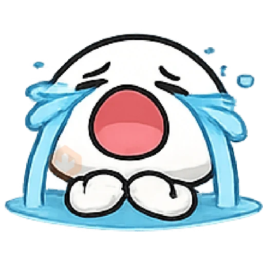 pentol putih emoji gemoy sticker 16