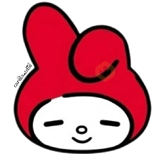 ❤️ Emojis My Melody Rojo ❤️ sticker 11