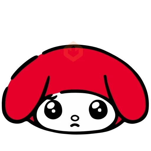 ❤️ Emojis My Melody Rojo ❤️ sticker 13