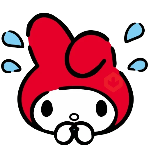 ❤️ Emojis My Melody Rojo ❤️ sticker 17