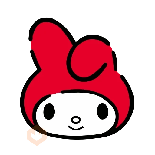 ❤️ Emojis My Melody Rojo ❤️ sticker 12