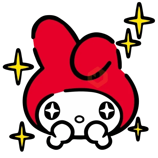 ❤️ Emojis My Melody Rojo ❤️ sticker 14