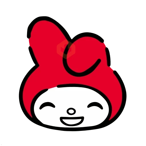 ❤️ Emojis My Melody Rojo ❤️ sticker 18