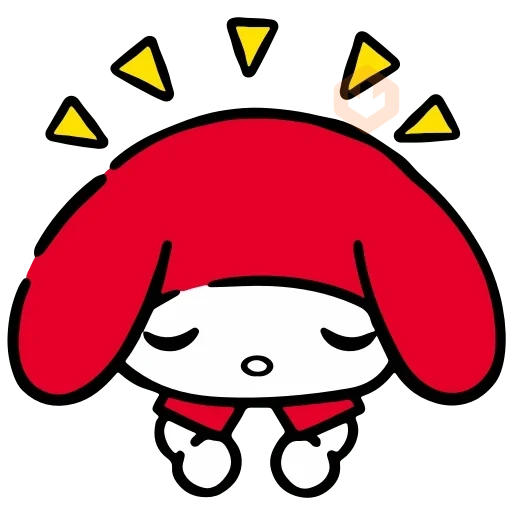 ❤️ Emojis My Melody Rojo ❤️ sticker 15