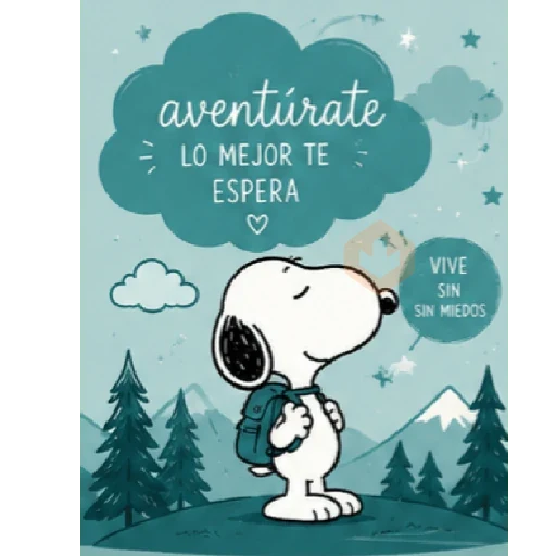 Snoopy Frases Bonitas 💬💓✨🌈🐾 sticker 11
