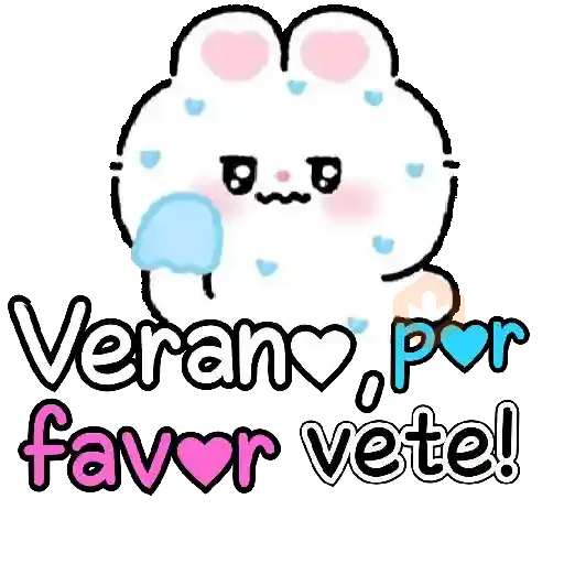 Bunny cute texto para chat 🐇💬 sticker 17