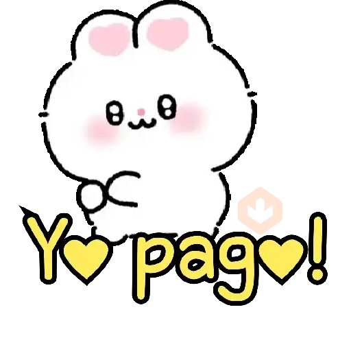 Bunny cute texto para chat 🐇💬 sticker 29