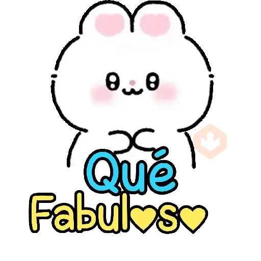 Bunny cute texto para chat 🐇💬 sticker 30