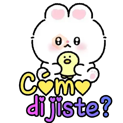 Bunny cute texto para chat 🐇💬 sticker 13