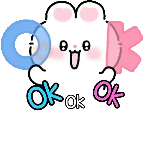 Bunny cute texto para chat 🐇💬 sticker 28