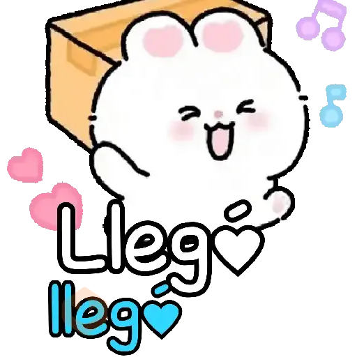 Bunny cute texto para chat 🐇💬 sticker 12