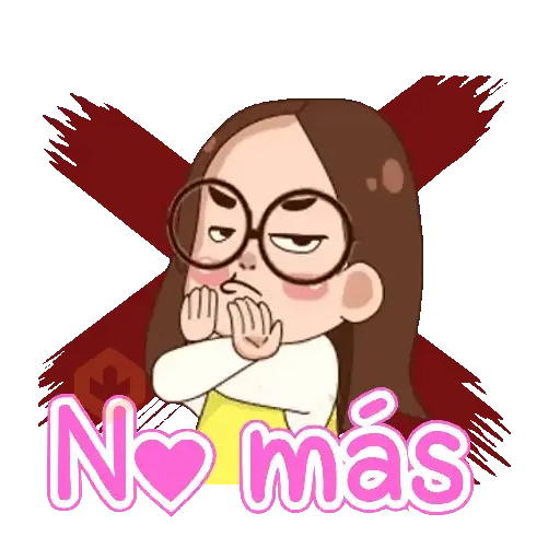 Niña kawai con texto 🌈🎀✨ sticker 19