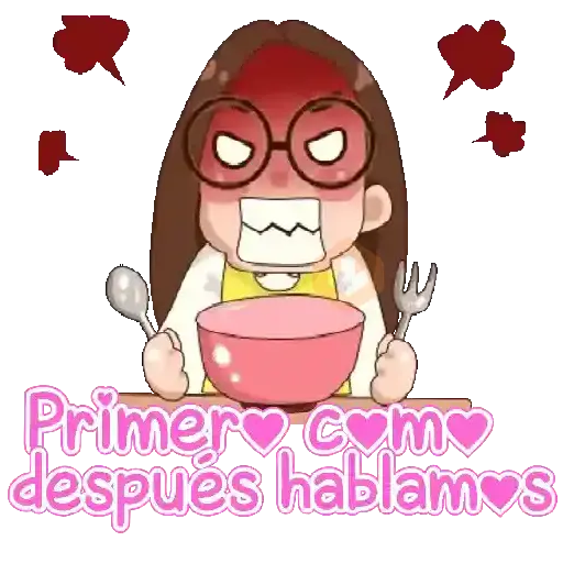Niña kawai con texto 🌈🎀✨ sticker 14