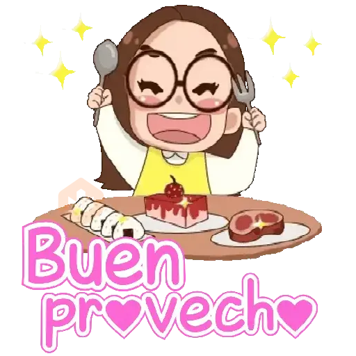 Niña kawai con texto 🌈🎀✨ sticker 22