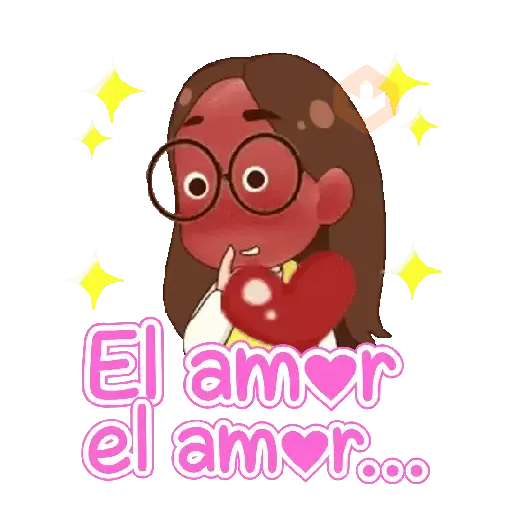 Niña kawai con texto 🌈🎀✨ sticker 15