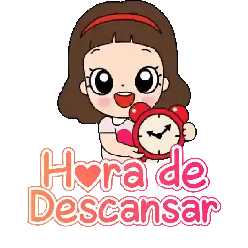 Niñita para el chat con texto💬 sticker 24