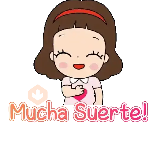 Niñita para el chat con texto💬 sticker 16