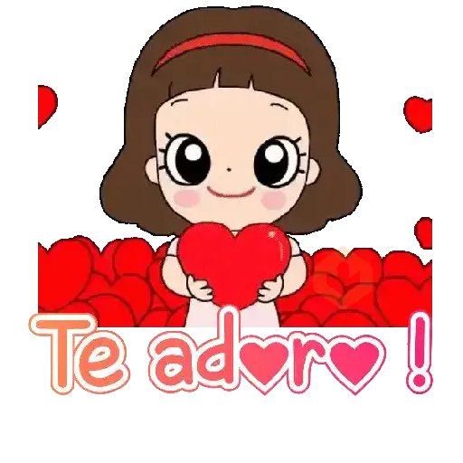 Niñita para el chat con texto💬 sticker 29