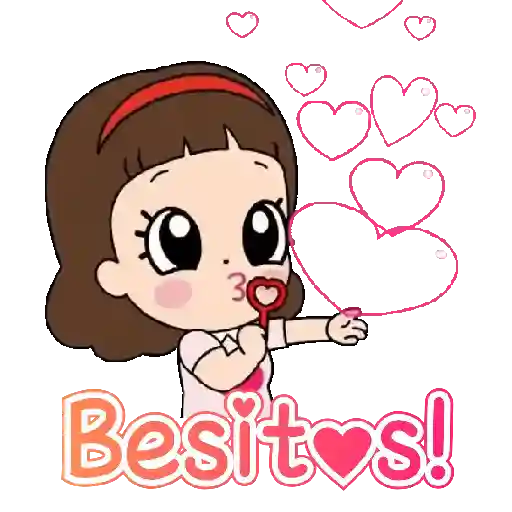 Niñita para el chat con texto💬 sticker 30