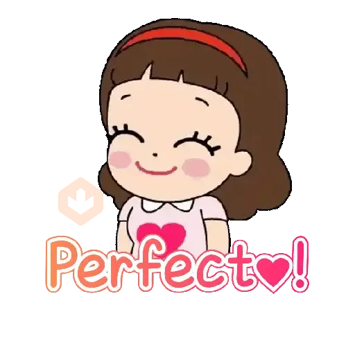Niñita para el chat con texto💬 sticker 22