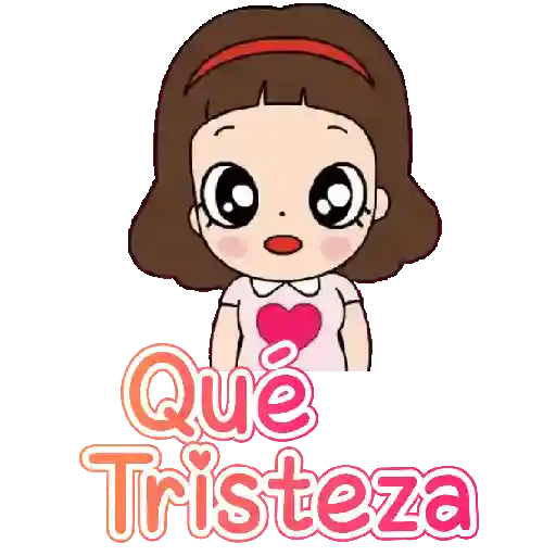 Niñita para el chat con texto💬 sticker 21