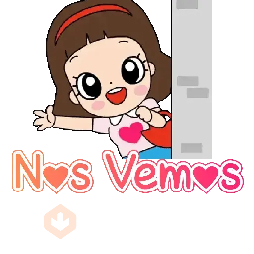 Niñita para el chat con texto💬 sticker 12