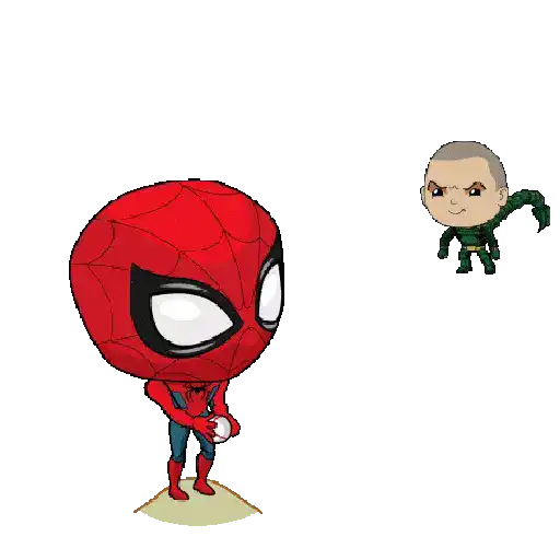 Homem Aranha animado sticker 12