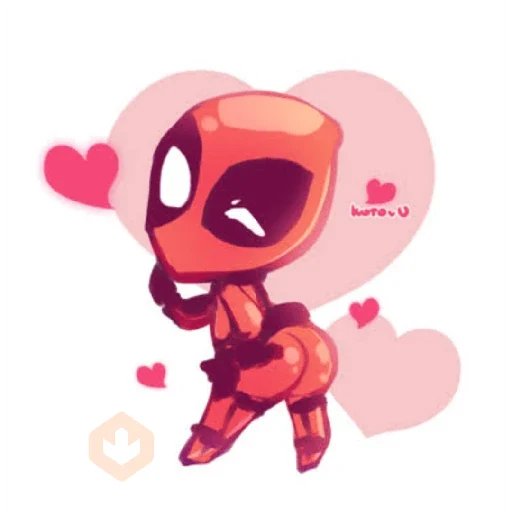 spiderman deadpool sticker 12