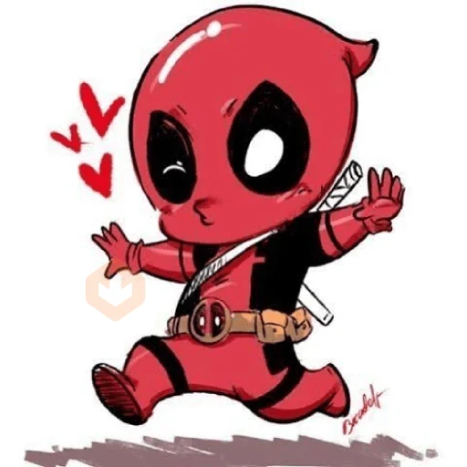 spiderman deadpool sticker 16
