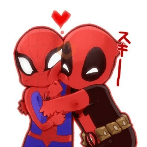 spiderman deadpool sticker 18