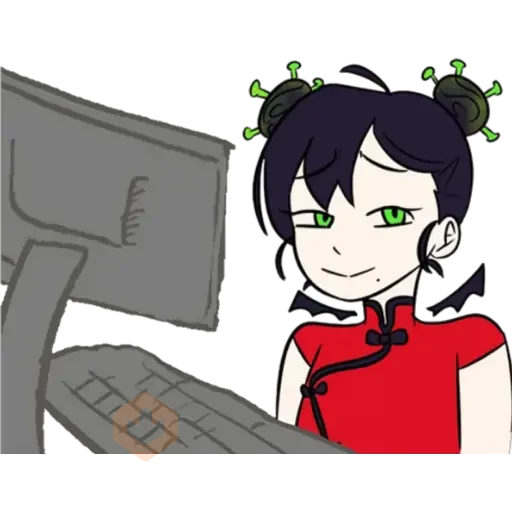 Corona Chan sticker 13