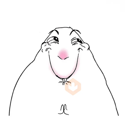 Hámster dibujo meme sticker 25