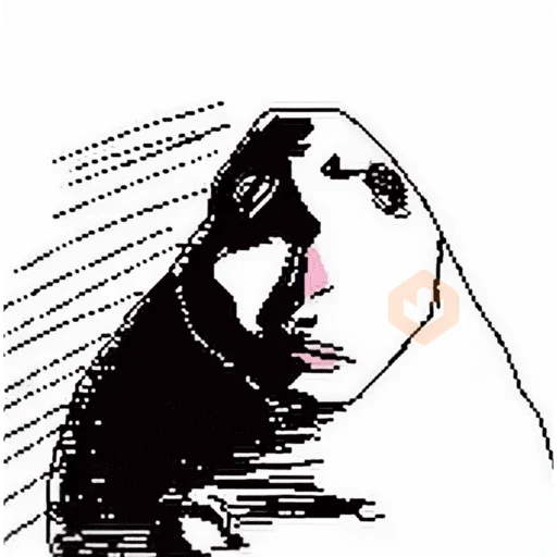 Hámster dibujo meme sticker 17
