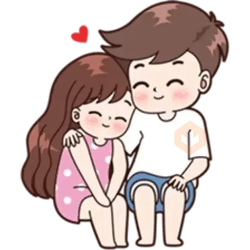 Pareja de Amor Chibi ❤️🌈✨ sticker 17