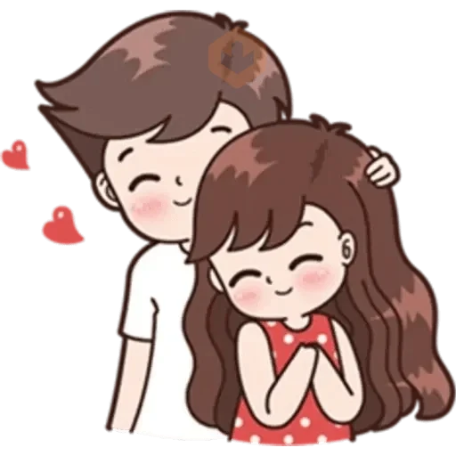 Pareja de Amor Chibi ❤️🌈✨ sticker 23