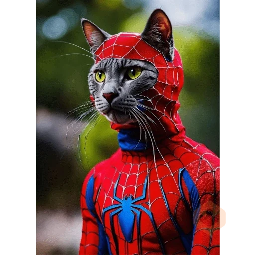 Gato homem aranha sticker 21