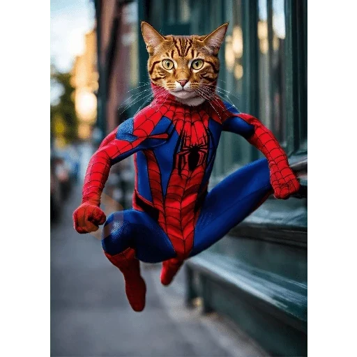 Gato homem aranha sticker 24
