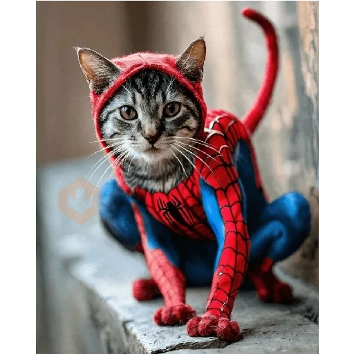 Gato homem aranha sticker 22
