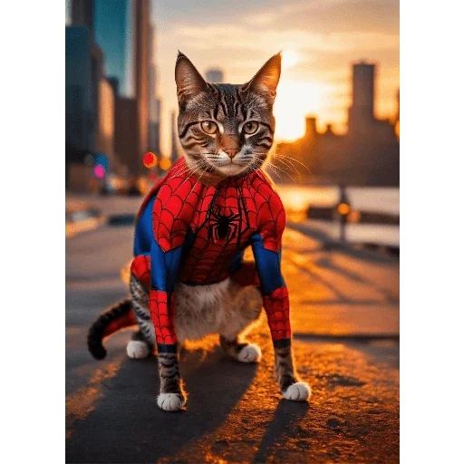 Gato homem aranha sticker 18