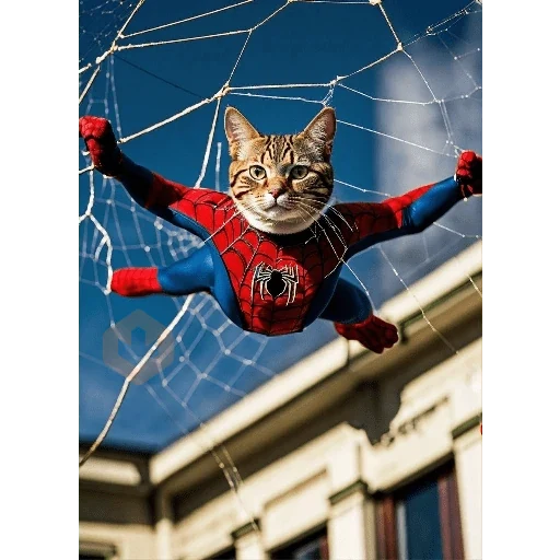Gato homem aranha sticker 16