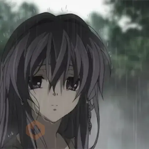 Anime sad sticker 12