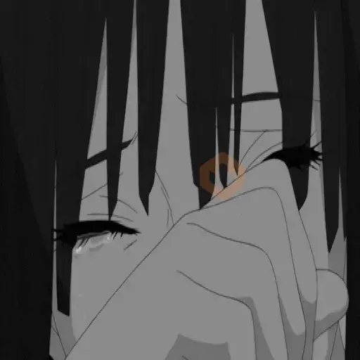 Anime sad sticker 14