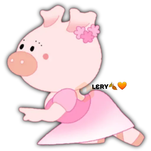 Pig Rose Cute🐷🐽 sticker 20