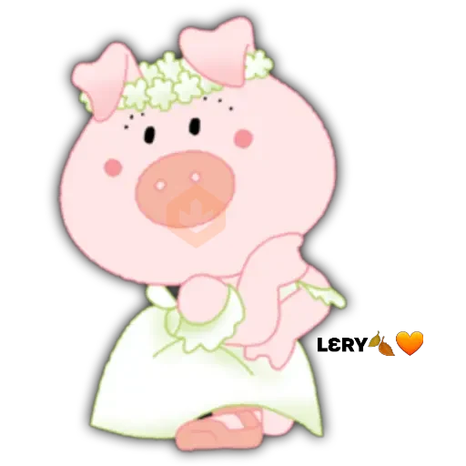 Pig Rose Cute🐷🐽 sticker 18