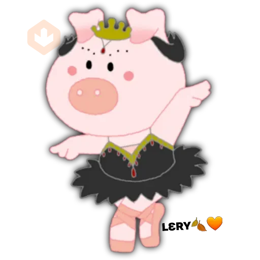 Pig Rose Cute🐷🐽 sticker 22