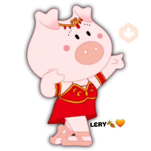 Pig Rose Cute🐷🐽 sticker 28