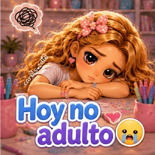 Niña Kawaii 💖✨Frases/texto sticker 11